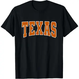 Texas Throwback Design Classic T-Shirt Vintage Style Retro Graphic Tee for Men Women Casual Black