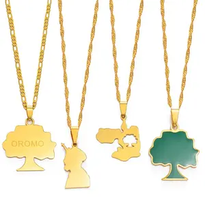 Ethiopia Oromia Pendant & Necklace | Oromo Jewelry for Men & Women
