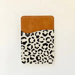 Leopard Print Leather Card Holder (10 Options)