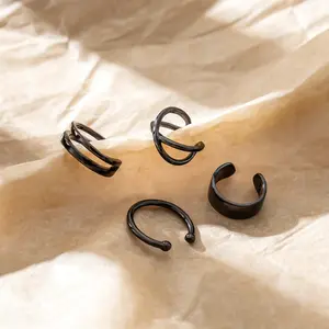 CHIC & ARTSY Cuff Earrings – 925 Sterling Silver Non-Piercing Ear Cuff Earrings, Stylish Helix & Cartilage Cuffs, Various Styles Conch Ear Cuffs for Women & Men