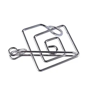 Easy Level Metal Wire Brain Teasers Game for Children