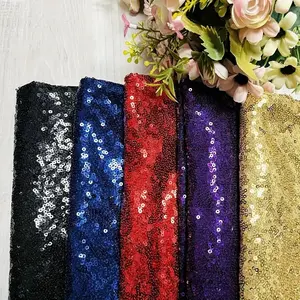Sequined Embroidery Fabric, Shiny DIY Sewing Material, Tablecloth, Dress, Curtains, Pillowcases, Headbands, Hand Wash Only