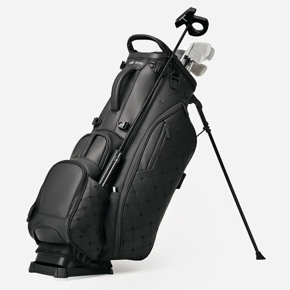 Ask Echo Golf Prestige-14 Way Full Length Hybrid Leather Stand Bag
