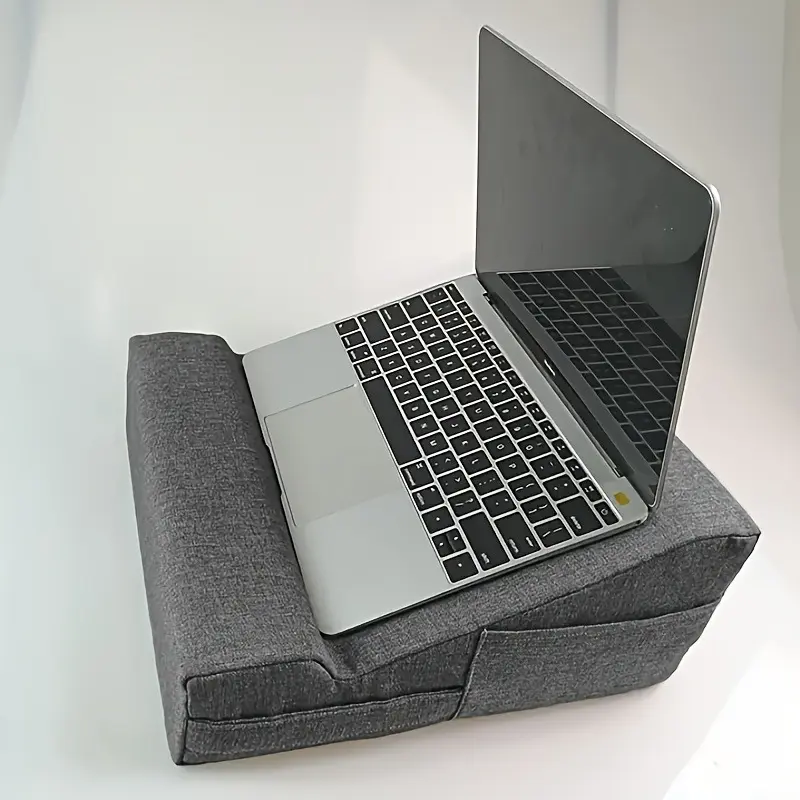 Polyester Tablet Pillow Stand with Adjustable Viewing Angle, Comfortable Bed Cushion Holder for Reading, Watching Videos & Hands-Free Tablet Use, Soft Bedside Tablet Support & Electronic Device Accessory