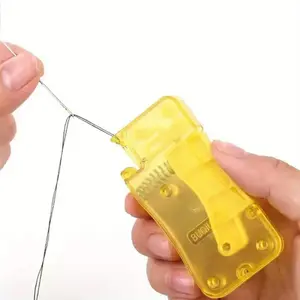 Automatic Threader, 3 Counts Handheld Manual Sewing Threader, Sewing Tool for Home Handicraft & Sewing Supplies