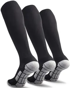 3 Pairs Knee High Soccer Socks Set,Soccer Baseball Softball Breathable Socks,Cushion Athletic Socks for Youth Adult,Christmas Party Gifts,Hand Tools Kits