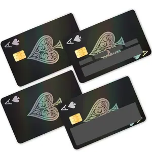 4 Colorful Credit Card Skin Stickers, Waterproof Material Scratch-Resistant Durable Decorative Personalized Touch Protection, Universal Fit for Credit Cards Debit Cards Bus Cards
