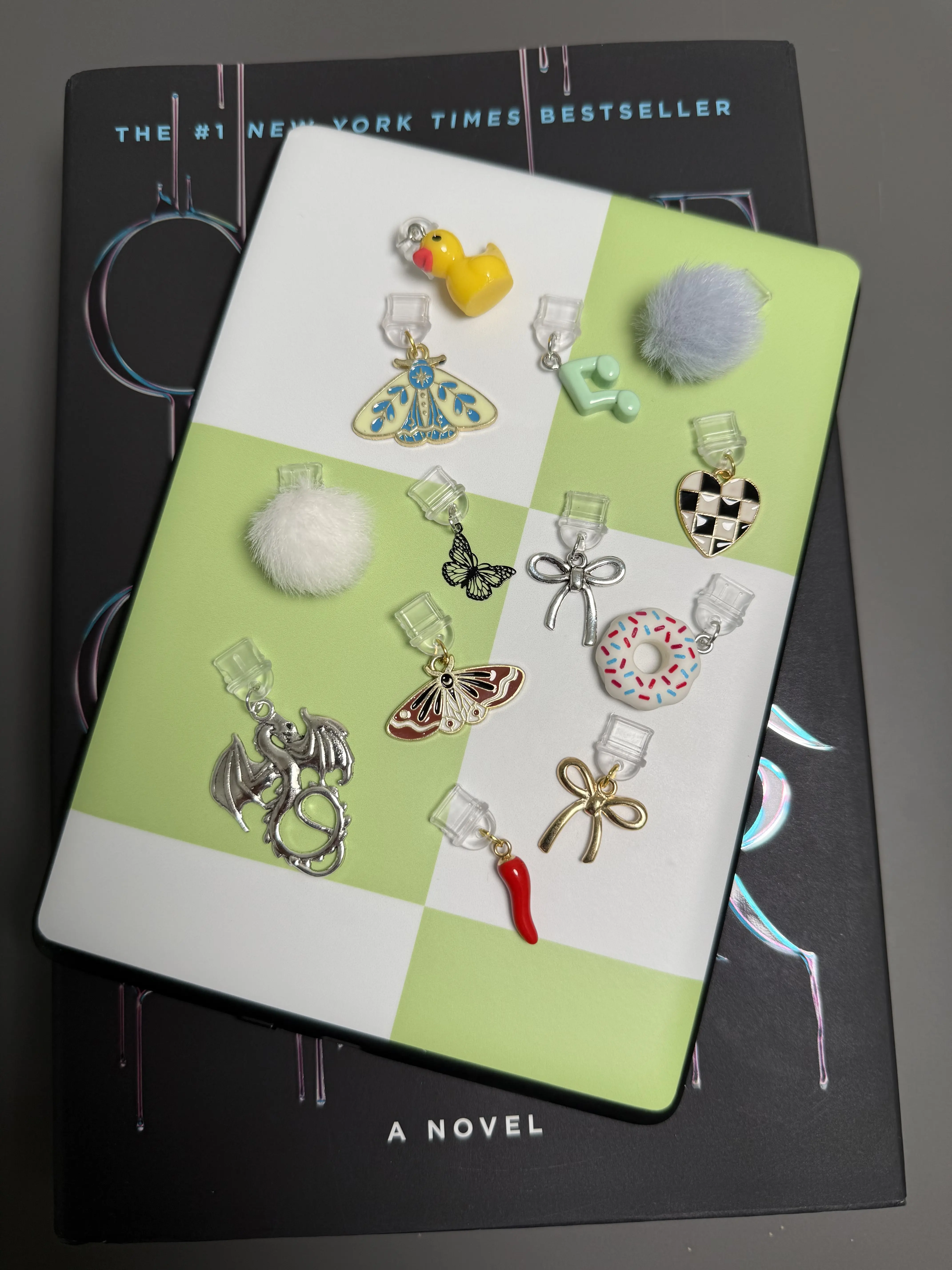 Set of 4 Kindle Charms | Phone Charms | Type C Dust plug charms- Kindle accessories