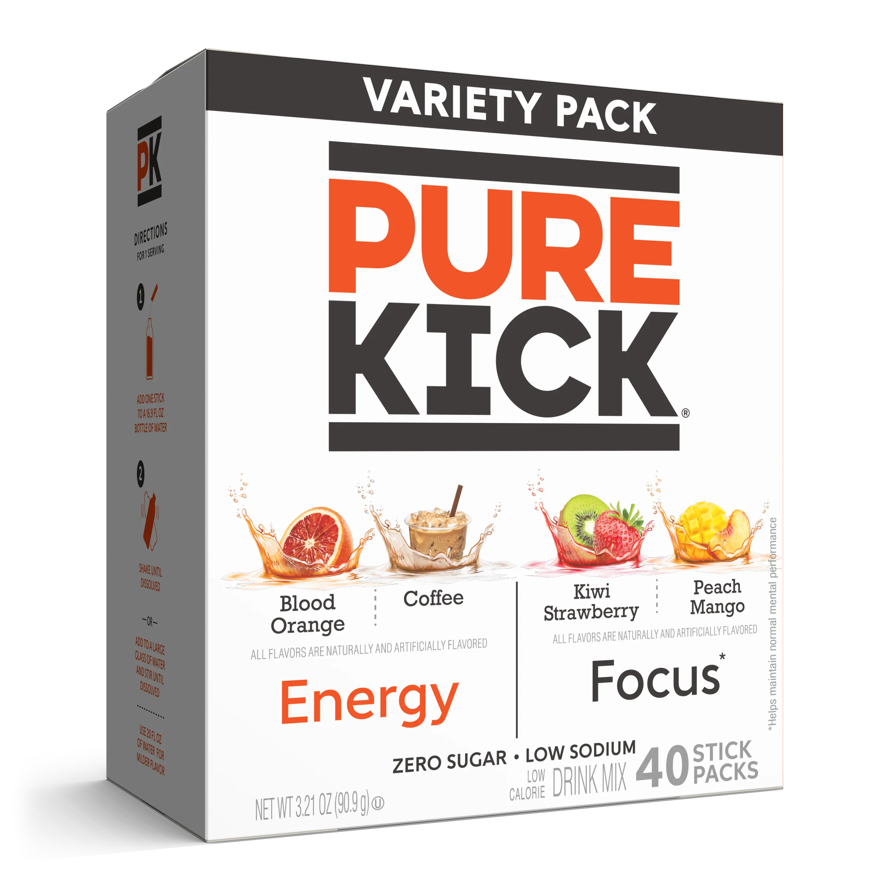 Pure Kick Energy & Focus 40ct Variety Pack