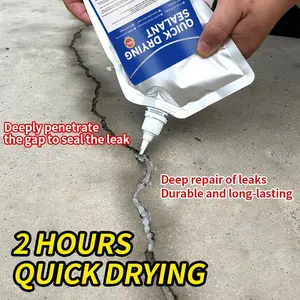Concrete Caulking Adhesive,Concrete Crack Filler, Sealant Waterproof Repair,500g Outdoor Cement Quick Dry Adhesive (Gary) and Masonry