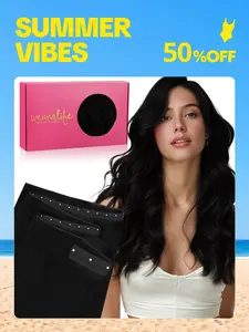 WENNALIFE Butterfly Weft Sew In Hair Extensions Real Human Hair Genius & Seamless Breathable & Invisible Natural Luxury Remy Hair Straight Fuller Extension #SummerVibes