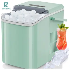 [FathersDayGift] RIMIKING Smart Ice Maker – Fast Ice Production, Self-Cleaning, 26 lbs per Day,High Ice Capacity,Self-Cleaning Function,User-Friendly Design,IM001