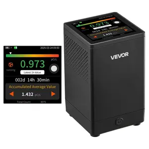 fathersdaygift Home Radon Meter Detector 2Bq to 20kBq/m Rechargeable Color LCD Display
