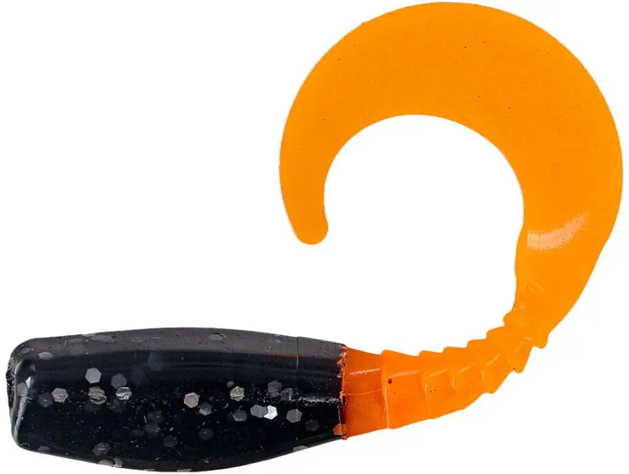 2-in Curly Tail Soft Plastic Minnow Lures - 10-Pack Crappie Baits with Erratic Swimming Action for Panfish Fishing