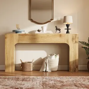 Farmhouse Console Table for Entryway, Hallway, or Behind the Couch with a Warm Rustic Look