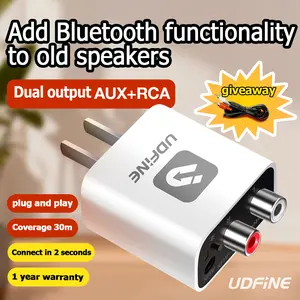 Bluetooth Audio Adapter for Music Streaming Sound System, Esinkin Wireless Audio Adapter Works with Smartphones and Tablets, Bluetooth Receiver for Home Stereo