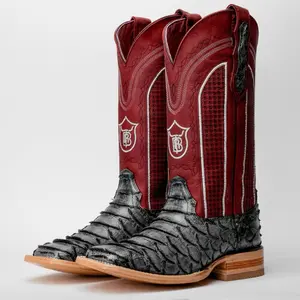 Grey Jumbo Boots - Square Toe