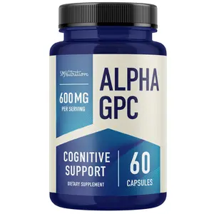 Alpha GPC 600 mg | Brain & Memory Support Supplement | Mental Performance, Focus & Clarity Support | Highly Purified Alpha-GPC Powder | 60 Capsules