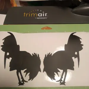 Gamefowl Roosters Fighting Decal for Cars or Trucks - Customizable Decoration for Your Vehicle