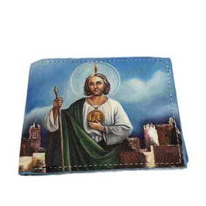 Men's Leather San judas Tadeo Wallet - High Quality