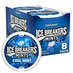 Ice Breakers Cool Mint Sugar Free Breath Mints Tins (8 Count)