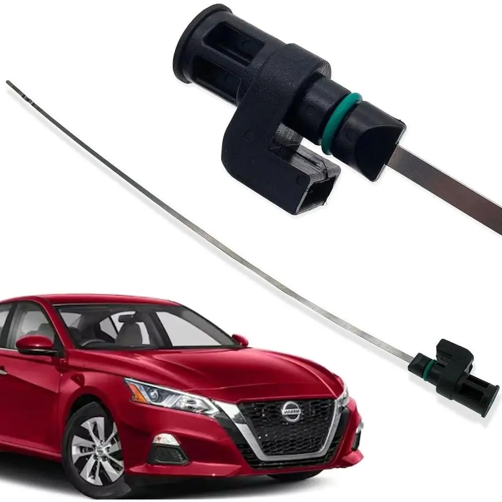 Transmission Oil Level Dipstick Indicator Gauge - Stainless Steel, Durable Plastic Handle Ring, OE 31086-JA00A Replacement for Nissan Rogue 2013-2022, Altima, Maxima, Murano Car Fluid Check Tool
