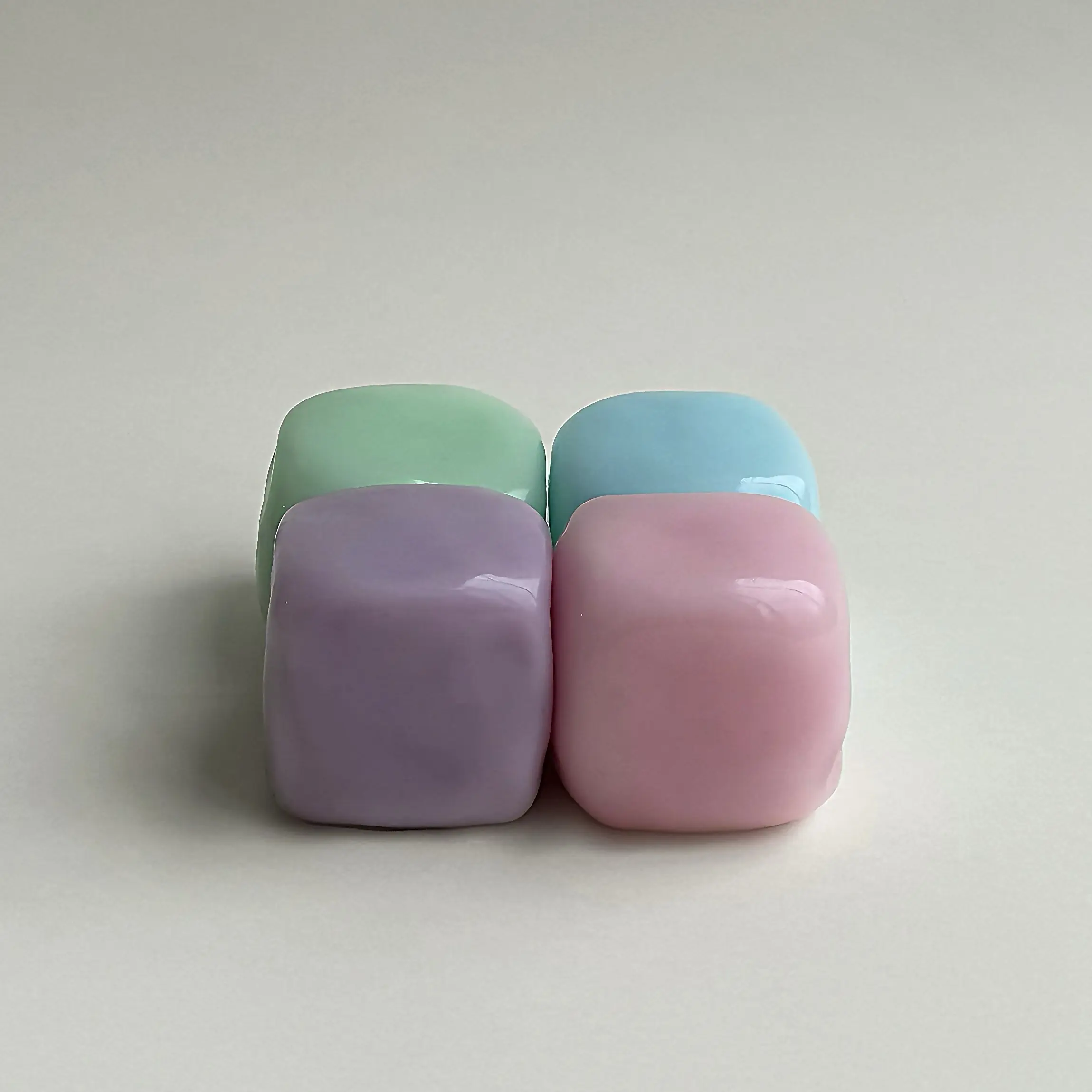 Mochichi Cute Mochi Gummy ASMR Soft Gel Squeeze Toy, Glossy Fruit Slow Rebound Squishy Fidget Toy for Stress Relief & Anxiety, Sensory Toy for Kids Adults