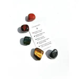 Grounded Crystal Tumble Set, Positive Affirmation