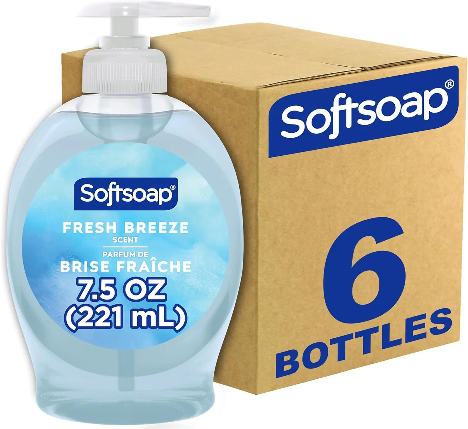Softsoap Liquid Hand Soap, Fresh Breeze - 7.5 Fl Oz (Pack of 6)