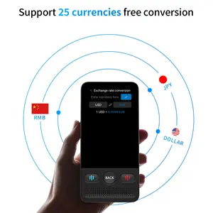 Portable Ai Language Translator, 138 Languages Offline Group Phone Translation, Upgrade Chip for Travel Business Learning Voice Translator