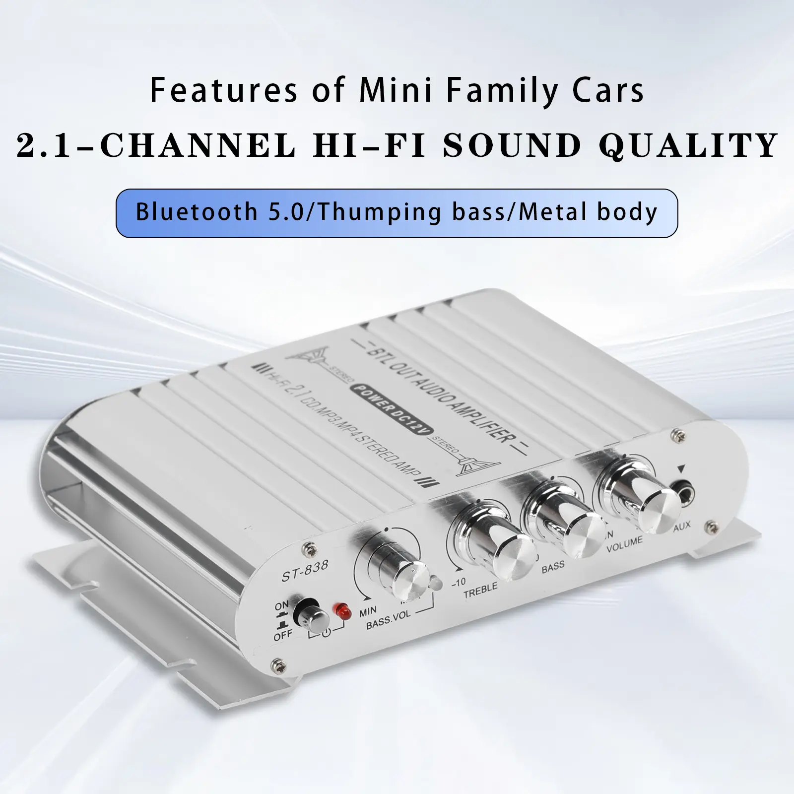 2.1 Bluetooth Stereo Hifi Car Home Car Audio Car Amplifier AMP Sound Speaker EDR 2.1 Bluetooth Stereo Hifi Car Home Car Audio Car Amplifier AMP Sound Speaker EDR