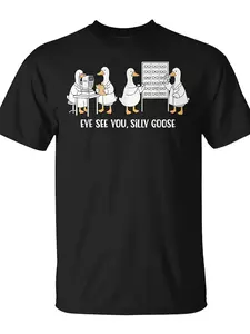 Optometry Silly Goose Ophthalmologist Tech Eye Care Staff T-Shirt Unisex for Daily Wear  Funny Christmas Novelty Men's T-Shirt Summer Trendy Streetwear Fashion Top Quality Comfortable Casual Printed T-shirt Pure Cotton 220G