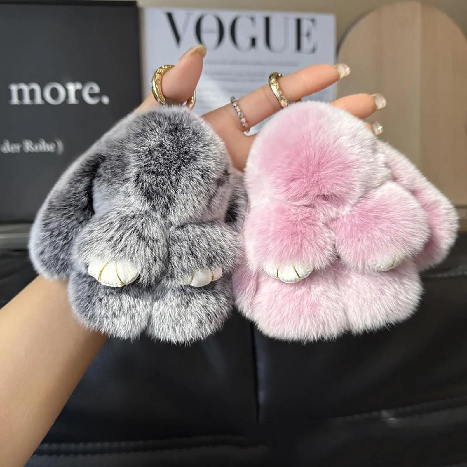 Soft Plush Bunny Keychain – Comfort Toy Easter Stress Relief Gift for Kids, Teens & Friends