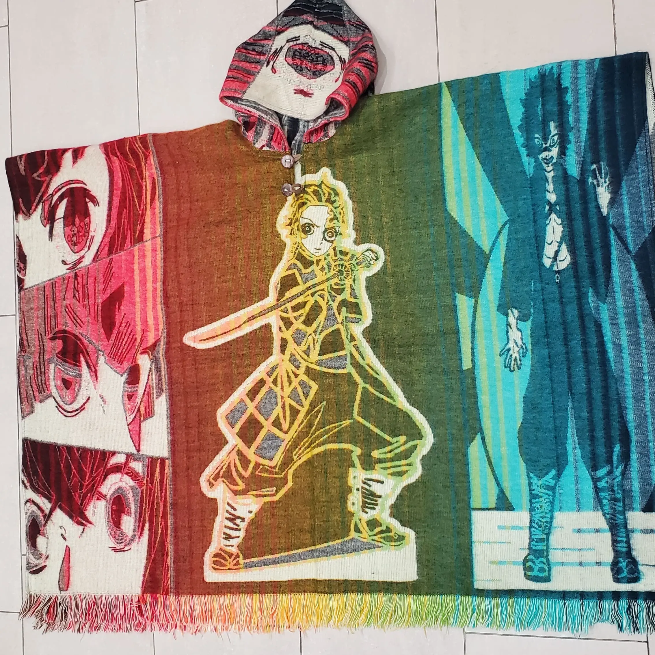 Girl and boy poncho cozy and warm great for cold weather Girl and boy poncho cozy and warm great for cold weather