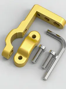 Motorcycle Handlebar Extension Bracket, Durable Aluminum Alloy, Fits M6/m8/m10, Adds Spotlights, Navigation, Tire Pressure Gauge, Dash Cam