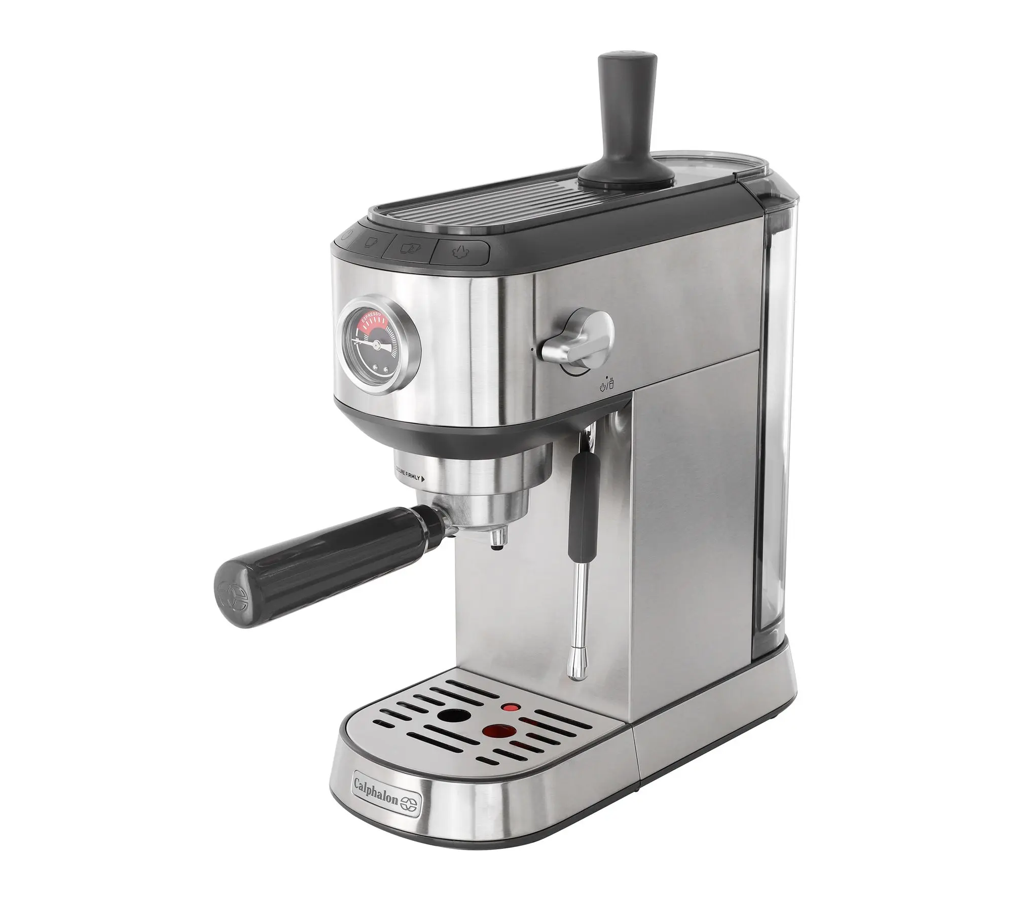 Calphalon Miniatura Espresso Machine and Milk Frother Silver
