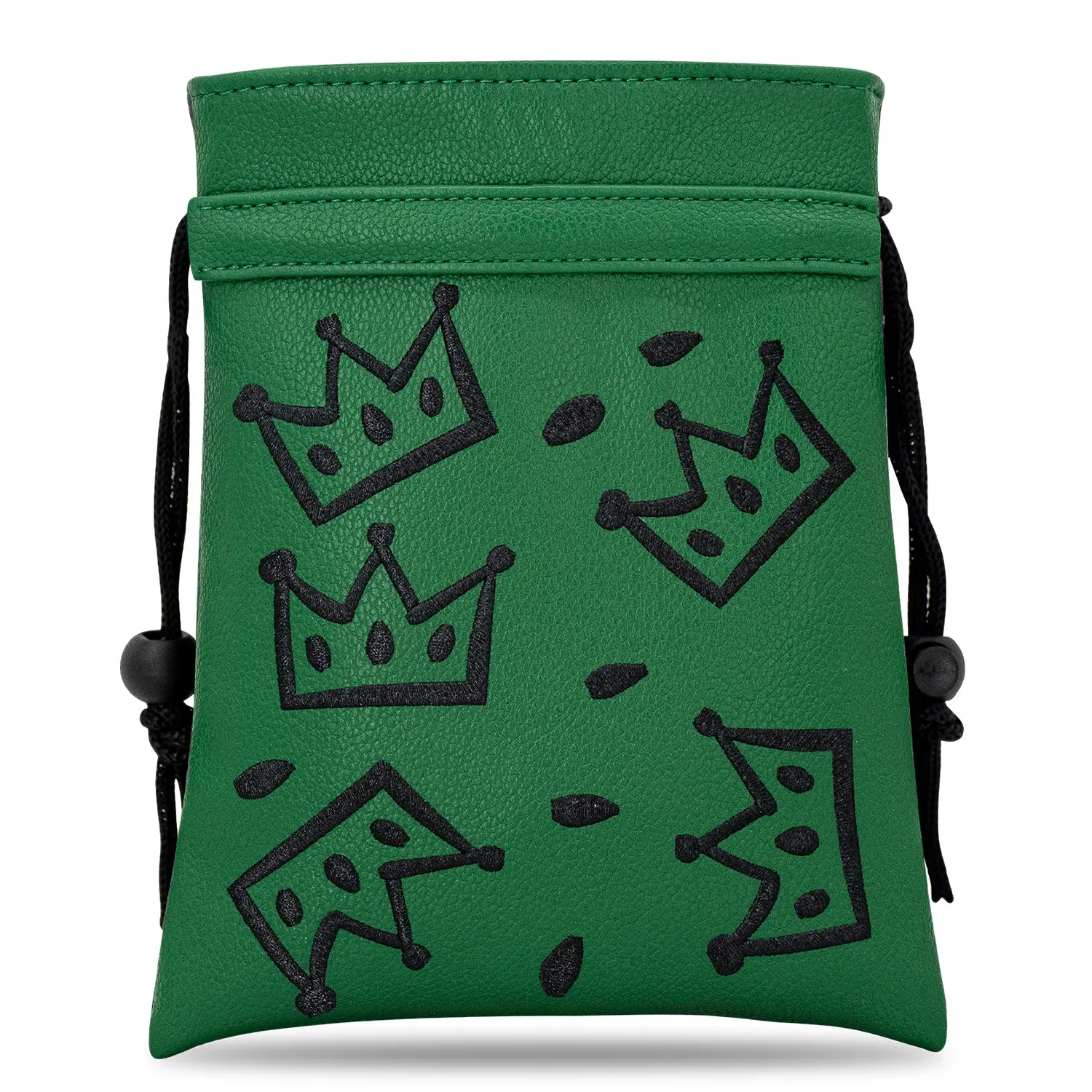 Cheese Crown Golf Valuables Bag, Drawstring Closure, Portable Golf Ball Storage, Versatile Accessory for Men and Women, Great Gift Choice