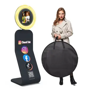 MWE 2025 New Portable Photo Booth Compatible with Any iPad PhotoBooth Stand Shell with ChackTok PhotoBooth Perfect for Parties Wedding and Events