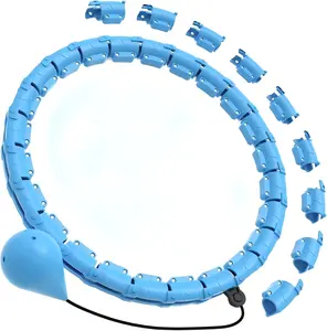 Hula Circle Hoops for Adults, Infinity Fit Hoop Plus Size, 24 Detachable Links, Exercise Hoop for Women and Beginners