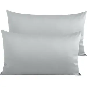 NTBAY 2Pcs Egyptian Cotton Pillowcases, 500 Thread Count Cotton Pillowcases - Soft and Breathable Envelope Closure Pillow Cases, Pillow Covers for Bed, Springtok, Gift