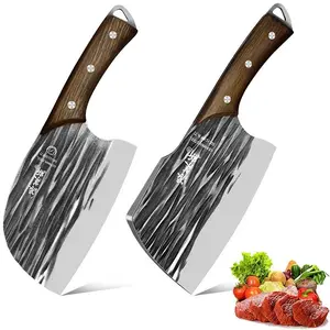 2025 New Kitchen Special Stainless Steel Kitchen Knife, High Hardness Hand Forged Bone Chopping and Meat Slicing Knife for Home Cooking