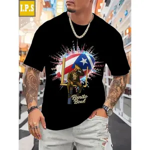 100% Cotton Men Women Unisex Football Helmet Star Benito Bowl Graphic T - shirt, Stylized Abstract Lines Print, Casual Rip - Denim Matching, Light - Colored Fashion Top for Indoor Shopping Area, Comfortable and Durable, Machine Washable