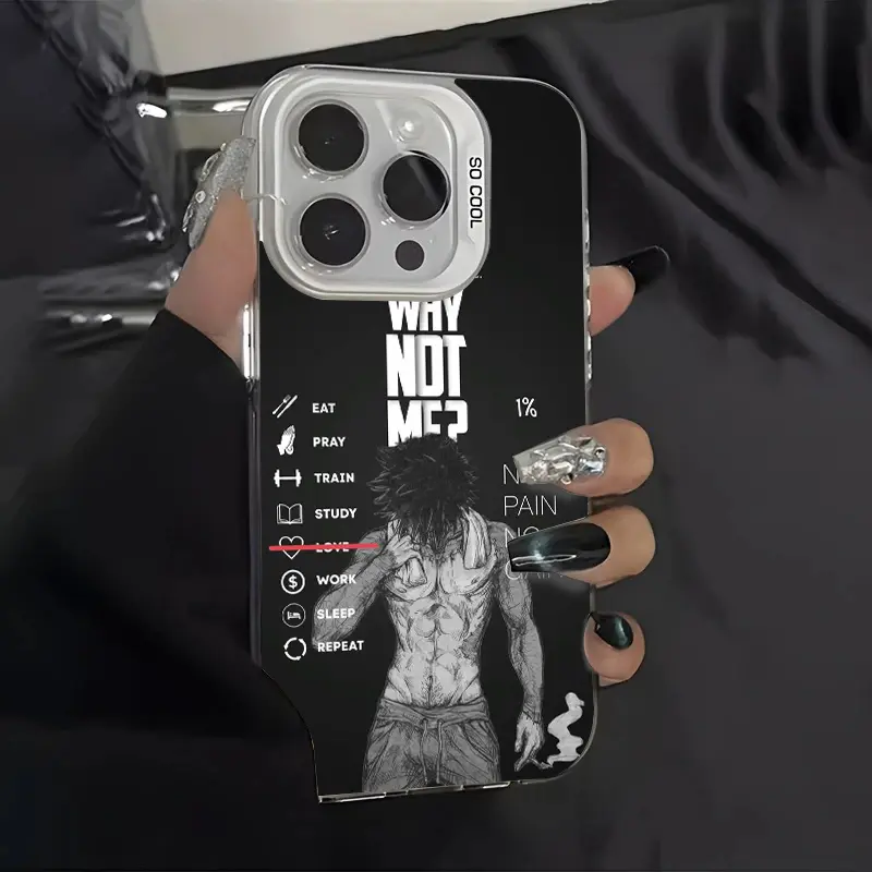 Fitness Motivation Artwork Silicone Phone Case - Waterproof, Protective Accessory with Camera Protection for iPhone 11,12,13,14,15,16,17 Plus Pro Max - Personalized Gift for Cellphone Users, Accessories, Cover