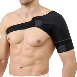 Sports Shoulder Brace for Men Women Unisex Adjustable Compression Double Fixed Support Elastic Breathable Fabric Weightlifting Barbell Fitness Basketball Badminton Anti Dislocation bow and arrow set