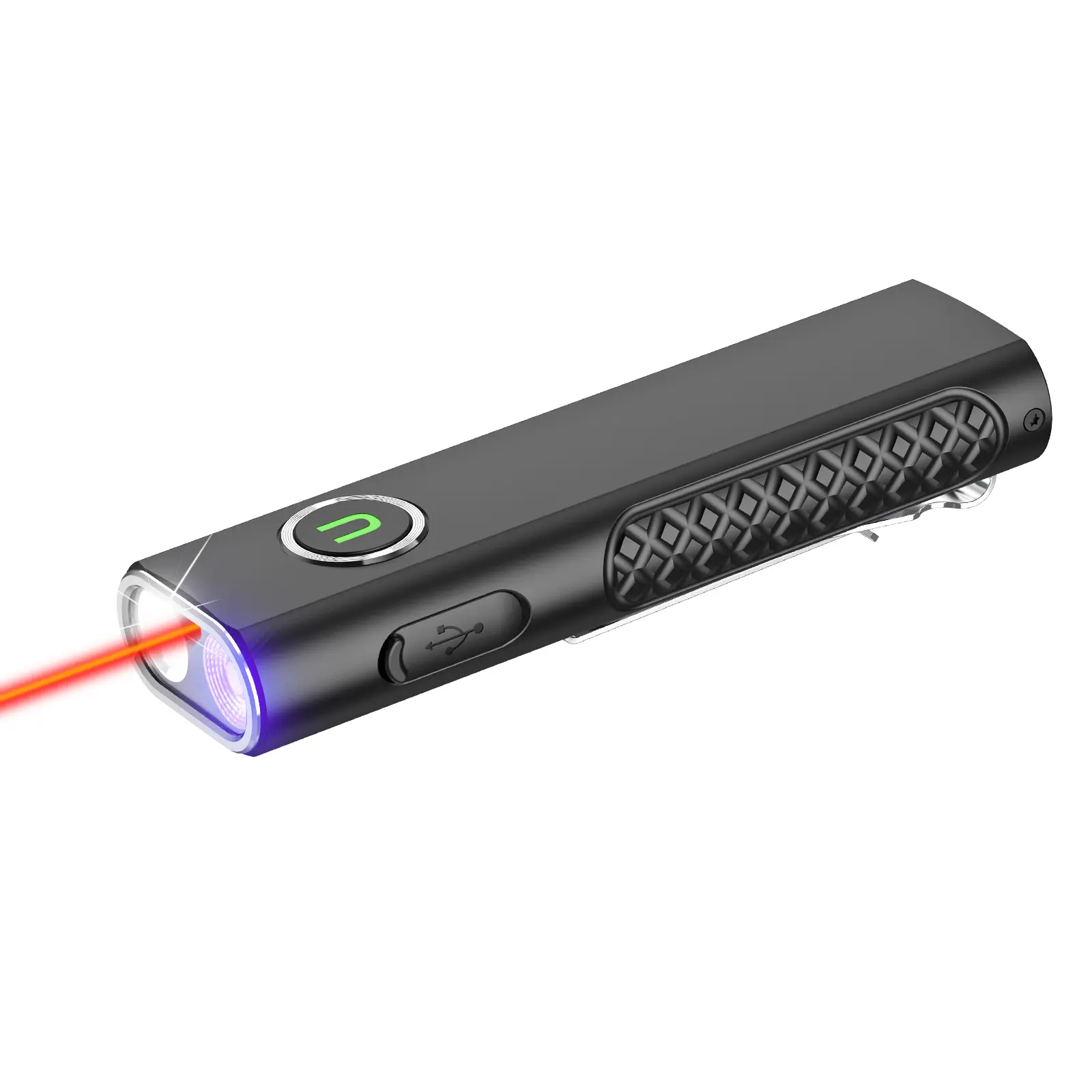 UltraFire S3 3-in-1 Flat EDC Flashlight | 1200LM Magnetic Work Light for Mechanics | 365nm UV Leak Detection & Red Laser Pointer High Lumen Brightness