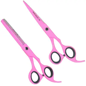 REGALE Professional Pink Hair Cutting & Thinning Shear Set | 6.5 Inch
