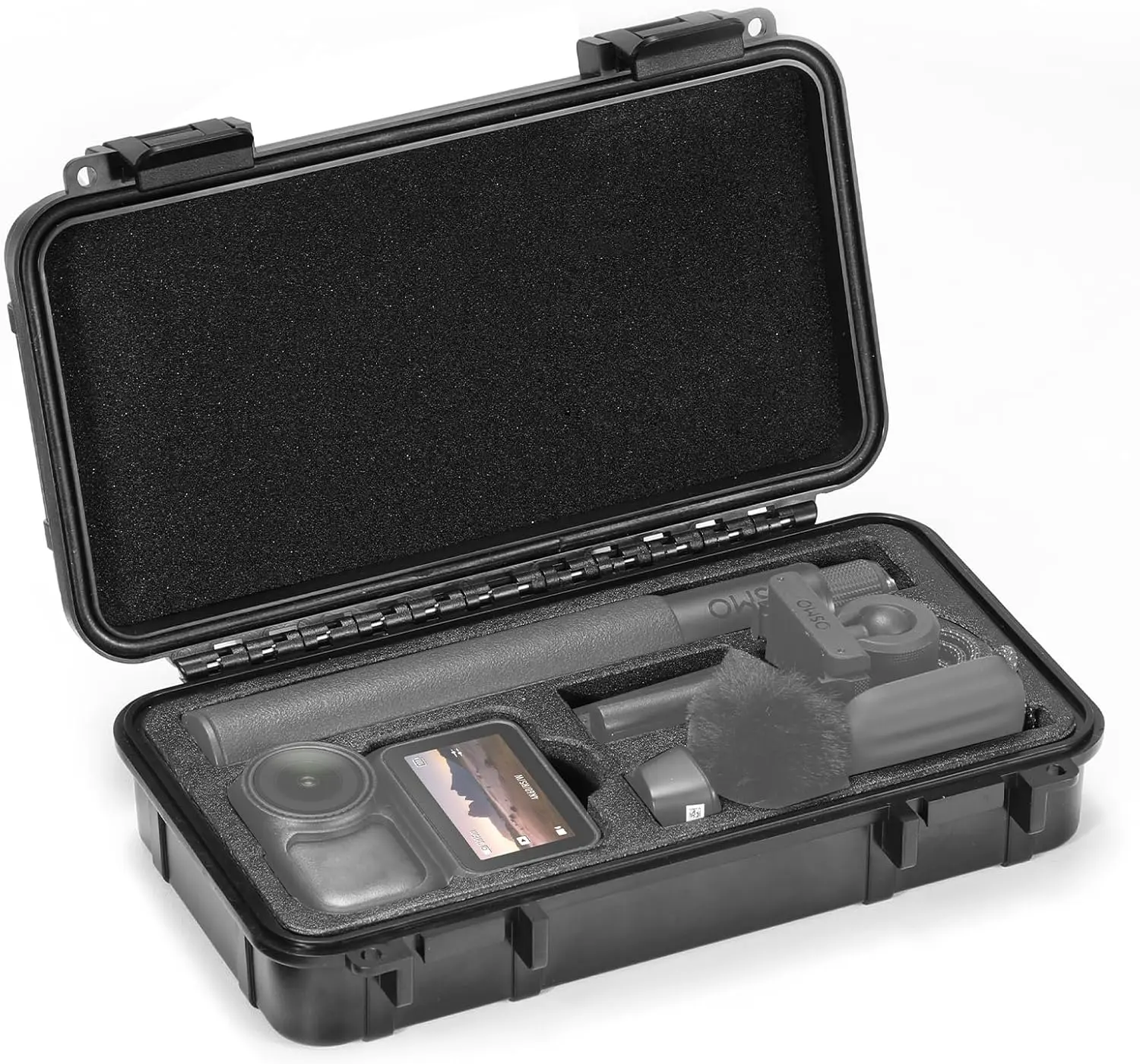 AMAZEAR Fitted Hard Case for DJI Osmo Nano - EVA+ABS Waterproof Storage Box, 23*12.5*5.5cm 357g, Better Protection for Accessories, Ideal for Travel & Easy Carrying - Black