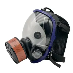 Reusable Full Face Mask with 40mm Filter, Respirator with Filter, Safety Mask for Painting, Woodworking, Construction, Grinding, Chemical