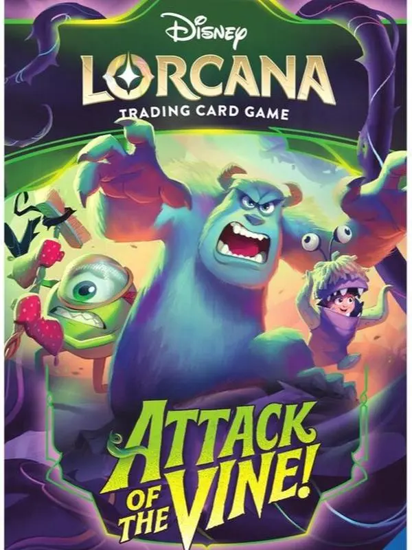 Disney Lorcana: Attack of the Vine! Randomized, Sealed Sleeved Booster Pack, Sealed Pack