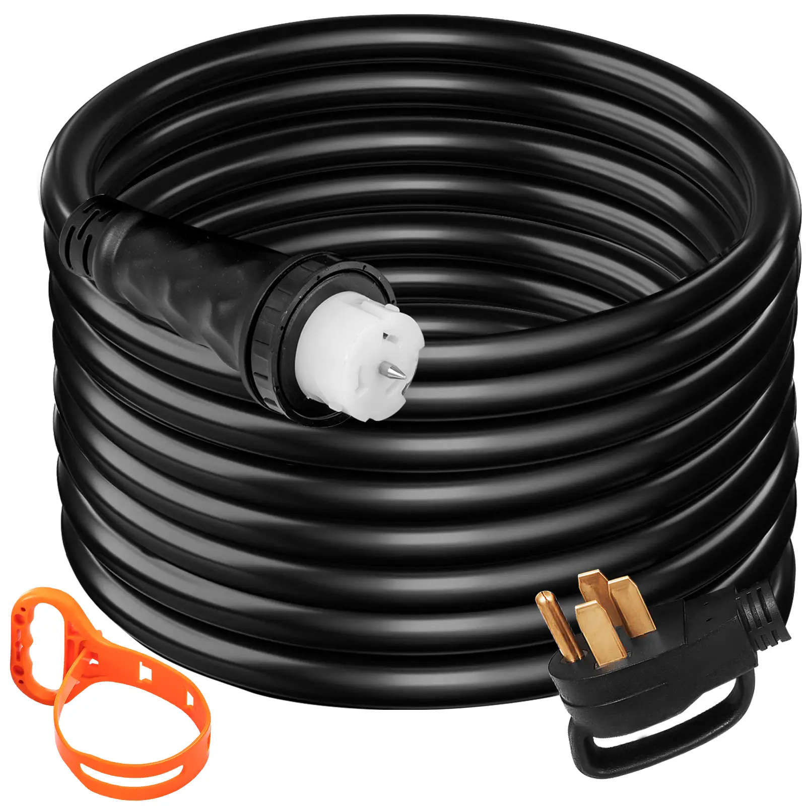 【Summerfinds】VEVOR 30Ft 50 Amp Generator Extension Cord STW 6/3 + 8/1 Generator Cord 125V 250V Generator Power Cord N14-50P & SS2-50R & CS6364 Twist Lock Connectors